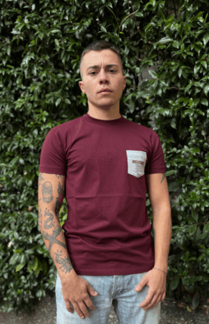 t-shirt taschino bordeaux