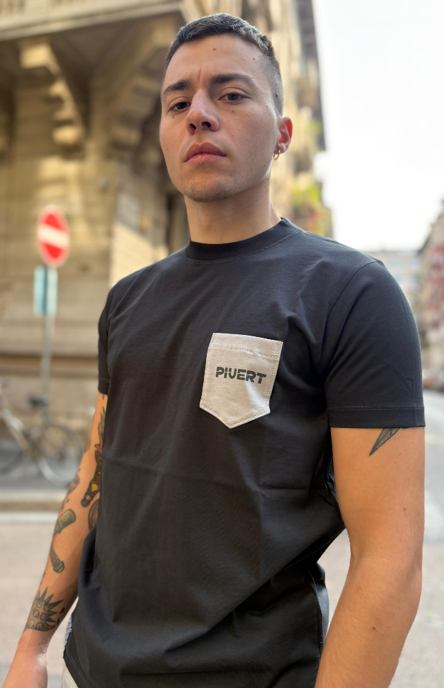 T-SHIRT TASCHINO - antracite