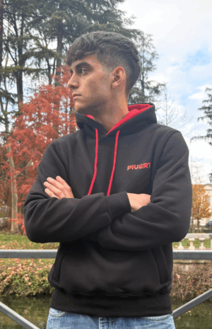 Felpa pivert nera